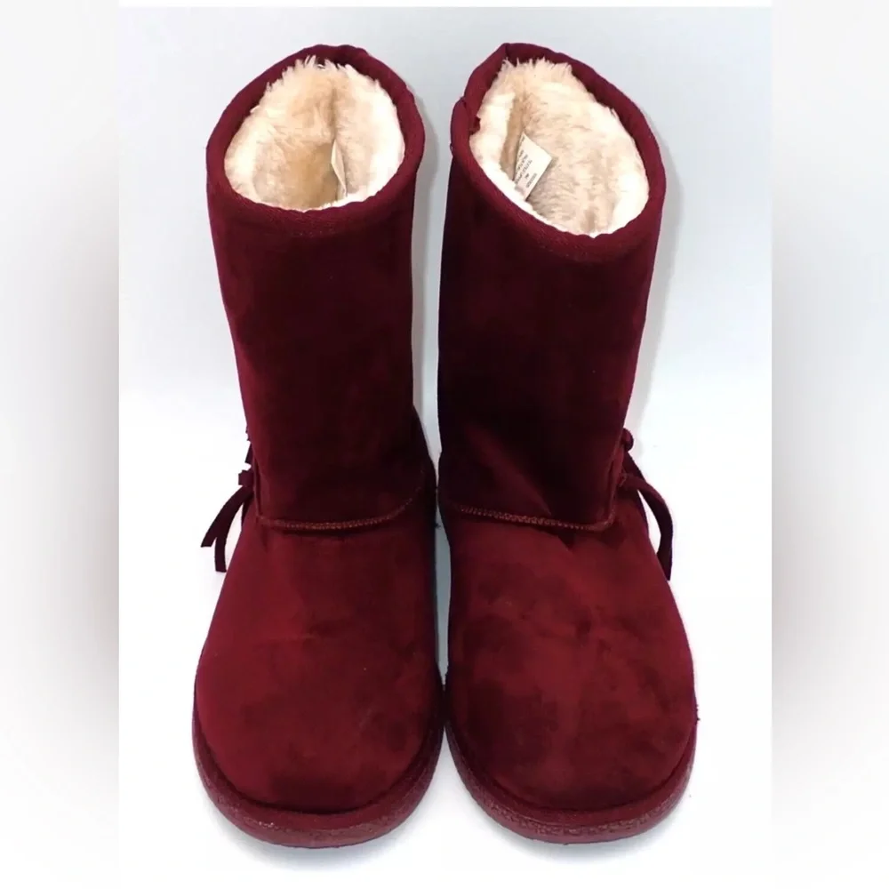 Nordstrom Rack Boots Youth Size 4M Women’s Sz 6 Faux Fur Lined Tassels Big Girls
